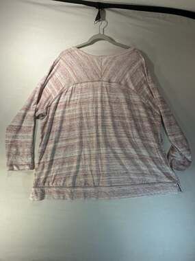Sonoma Goods For Life Women's Plus Size 2X Space Dye Long Sleeve Tunic Top